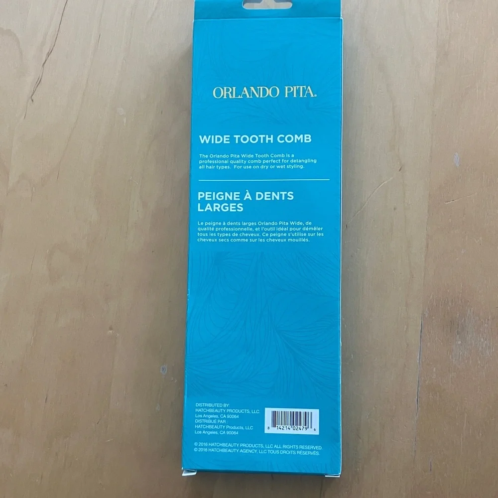 Orlando‎ Pita Gold Wide Tooth Comb NEW